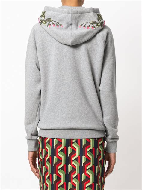 gucci hoodie grey|gucci hoodie grey butterflies.